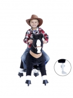 PonyCycle® U Zwart Paard Ux426 voor Leeftijd 4-9 jaar
