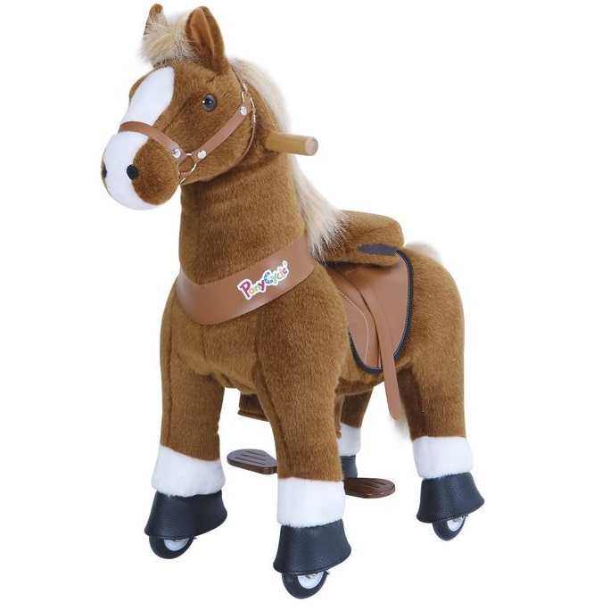PonyCycle® U Bruin Paard U324 voor Leeftijd 3-5 jaar