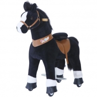 PonyCycle® U Zwart Paard U326 voor Leeftijd 3-5 jaar