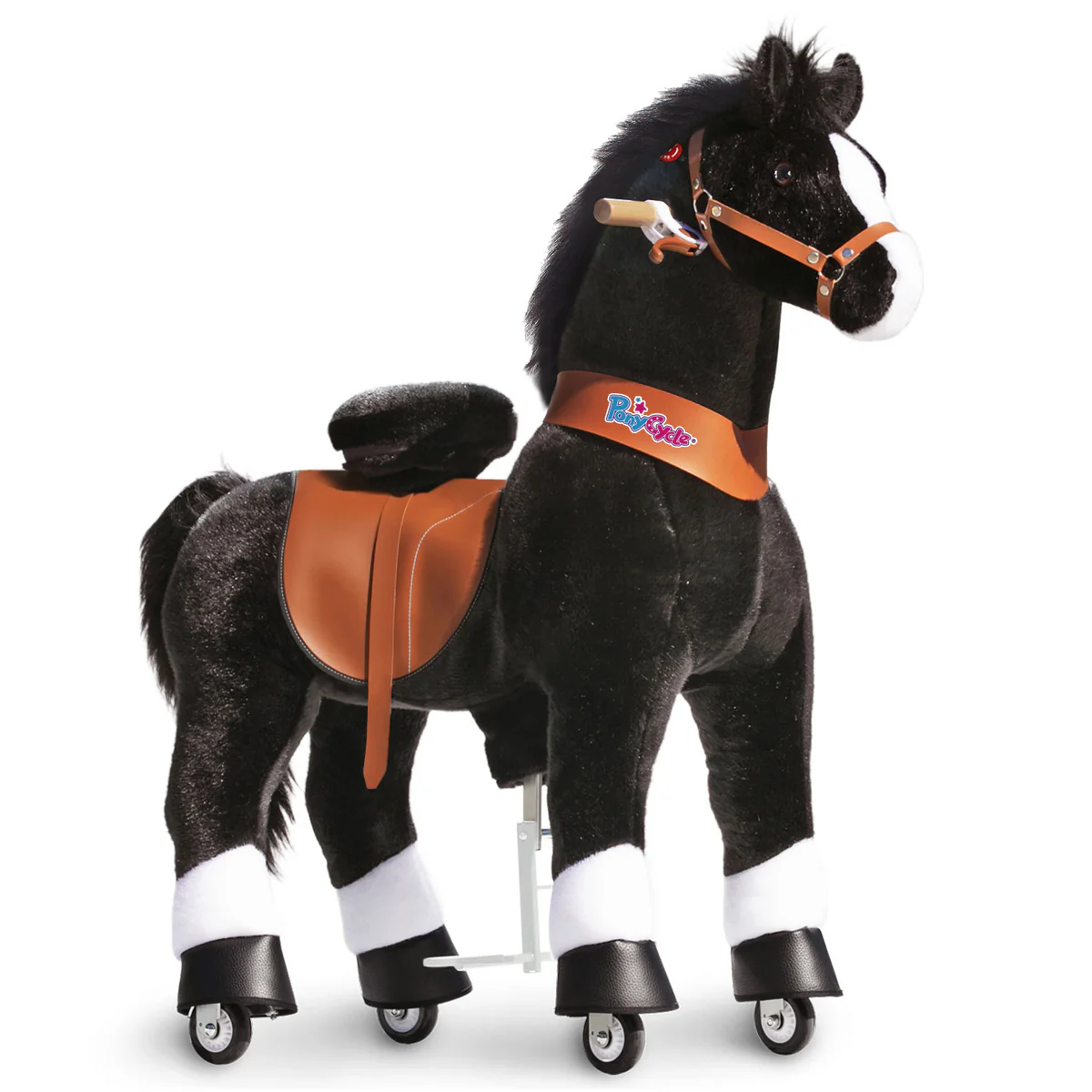 PonyCycle® U Zwart Paard Ux526 voor Leeftijd 7+